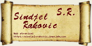 Sinđel Raković vizit kartica